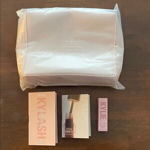 Kylie Cosmetics Pink Bag with Makeup Samples